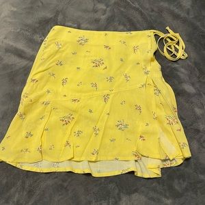 Yellow Wrap Skirt
